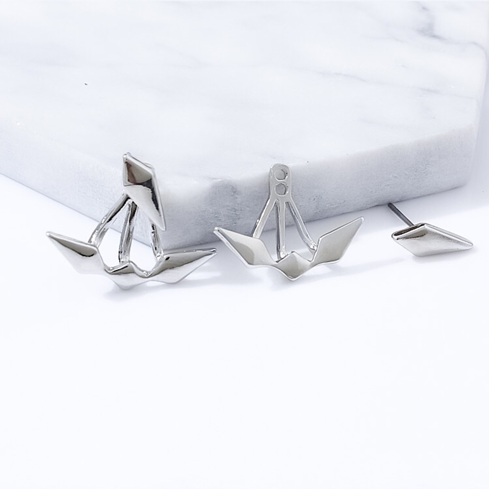 ⚜️𝟯𝟬%𝗢𝗙𝗙 𝗯𝘂𝗻𝗱𝗹𝗲𝘀 𝟯+⚜️ NEW Unique Shape Geometric Jacket Earrings - Picture 8 of 13